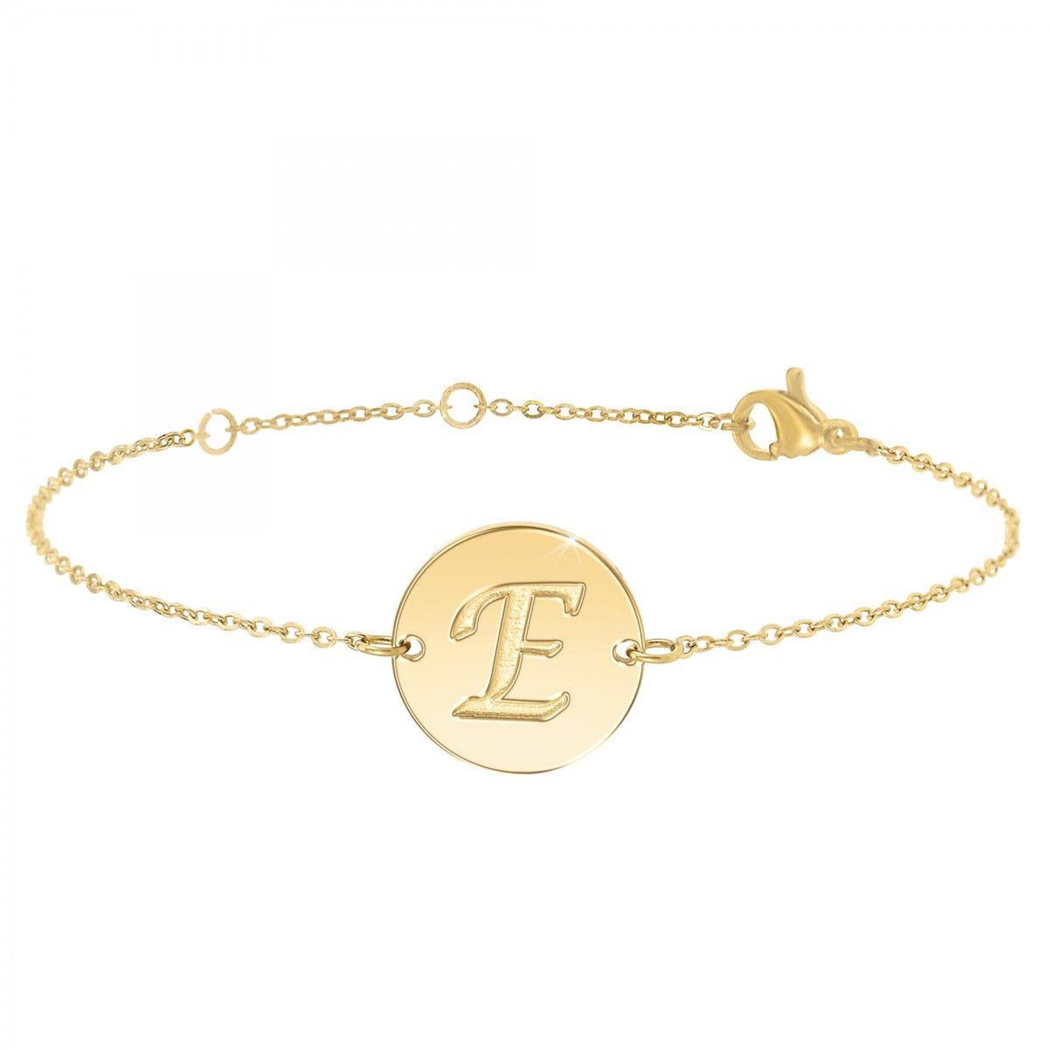 SC BOHEME Bracelet lettre E en acier inoxydable par SC Bohème