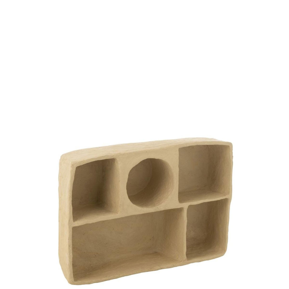 Paris Prix Étagère Murale en Papier Mâché  Flint  80cm Naturel