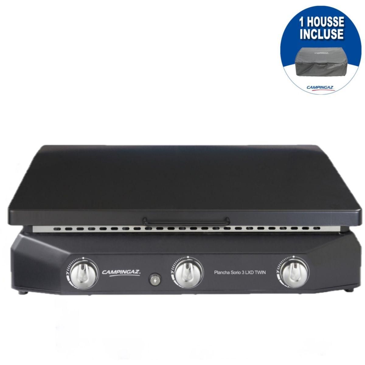 CAMPINGAZ Plancha gaz Sorio 3 LXD noir à poser, 73x40 cm