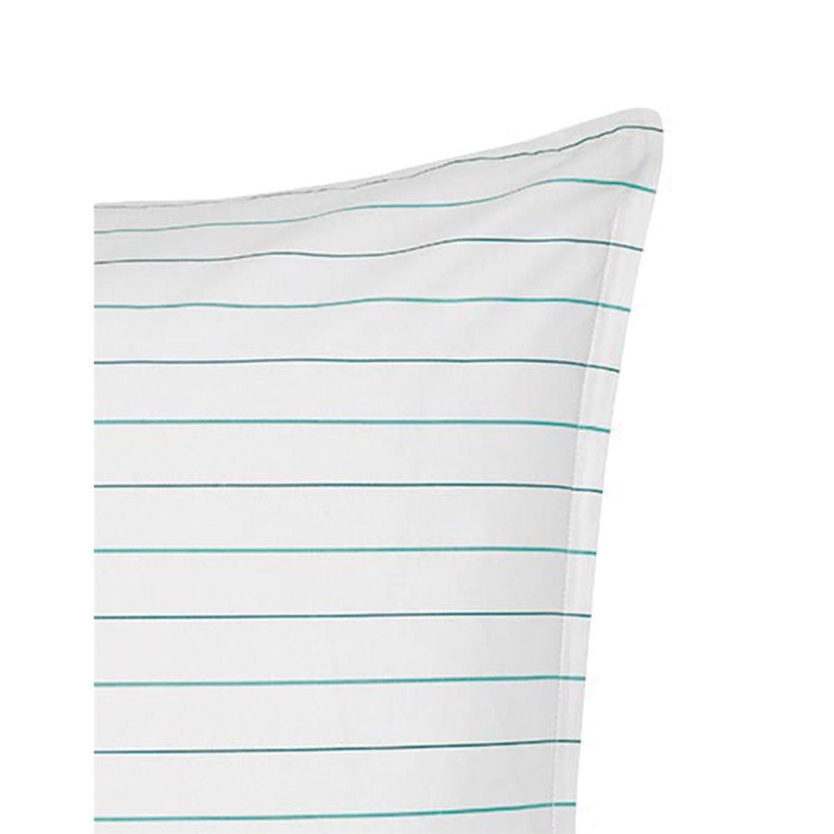 Sensei Maison Lot de 2 taies d'oreillers en percale de coton HOSSEGOR