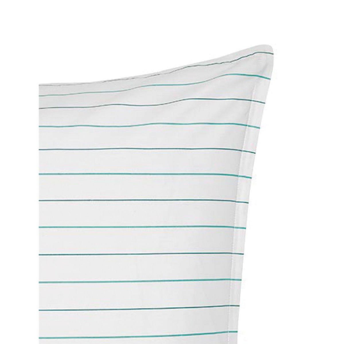 Sensei Maison Lot de 2 taies d'oreillers en percale de coton HOSSEGOR