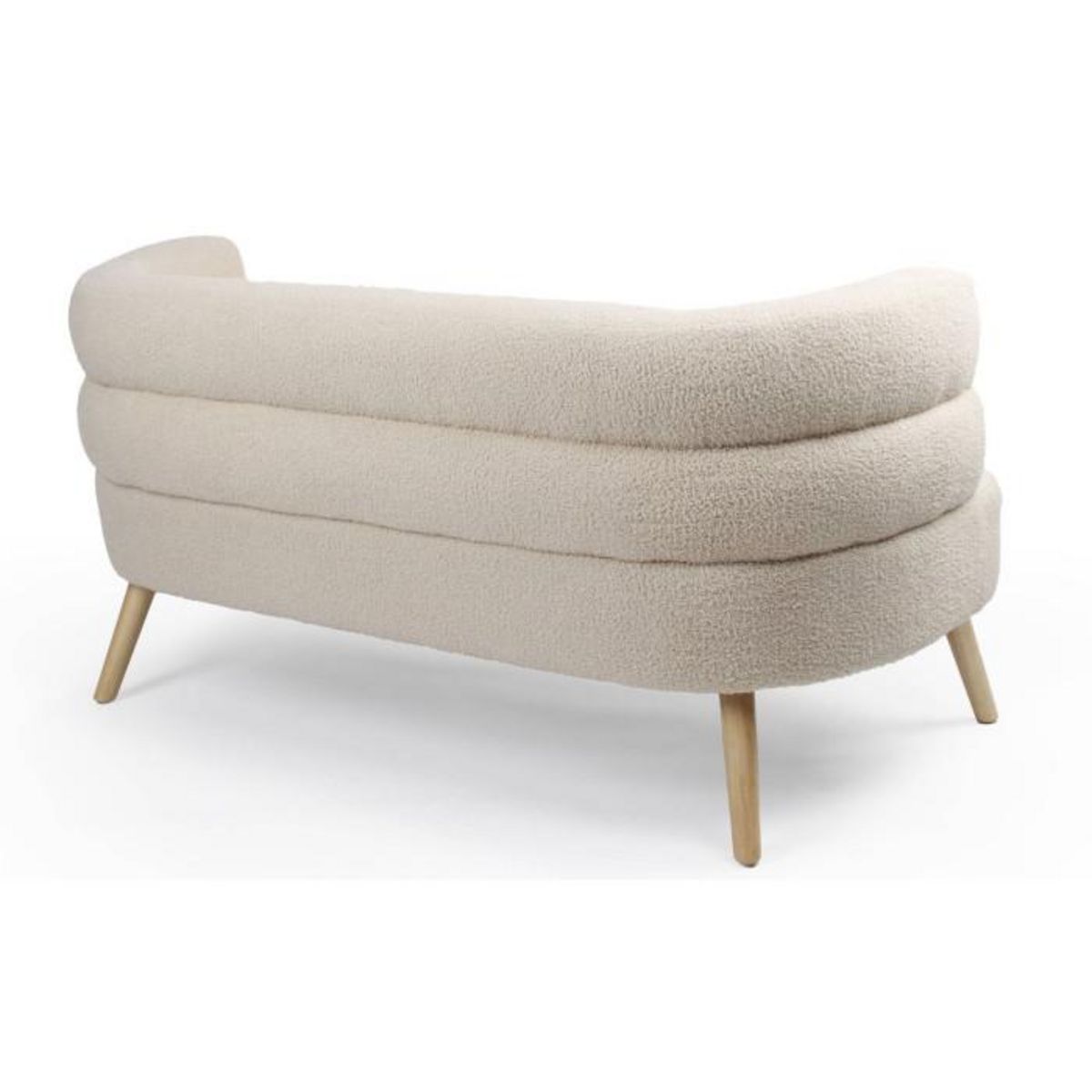 Paris Prix Canapé 2 Places Bouclette  Rondo  145cm Beige