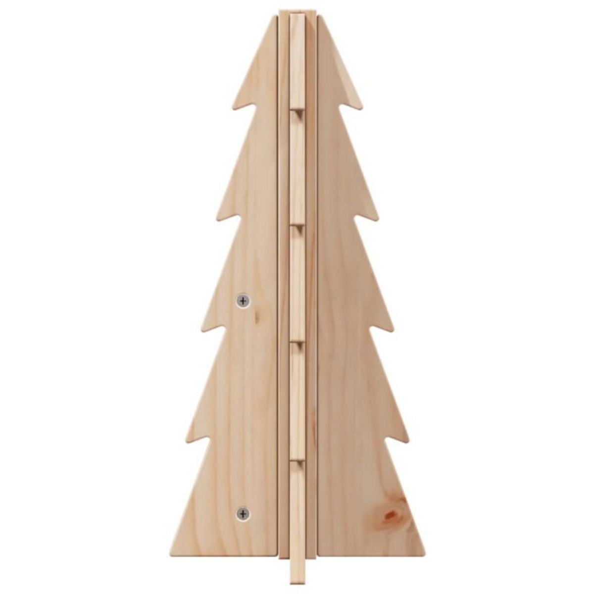 VIDAXL Arbre de Noël en bois pour décoration 49 cm bois massif de pin