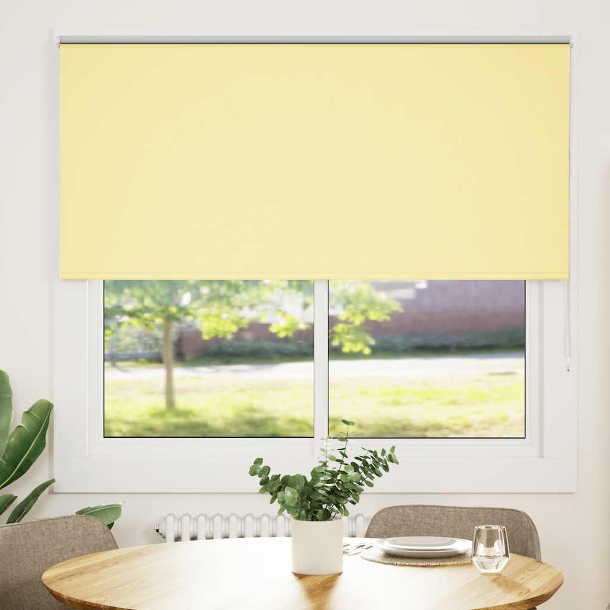 Voir la diapositive 2 : VIDAXL Store enrouleur occultant jaune largeur du tissu 141,6 cm