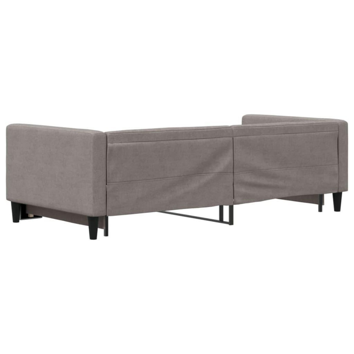 VIDAXL Lit de jour avec gigogne sans matelas taupe 90x200 cm