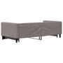 Voir la diapositive 5 : VIDAXL Lit de jour avec gigogne sans matelas taupe 90x200 cm