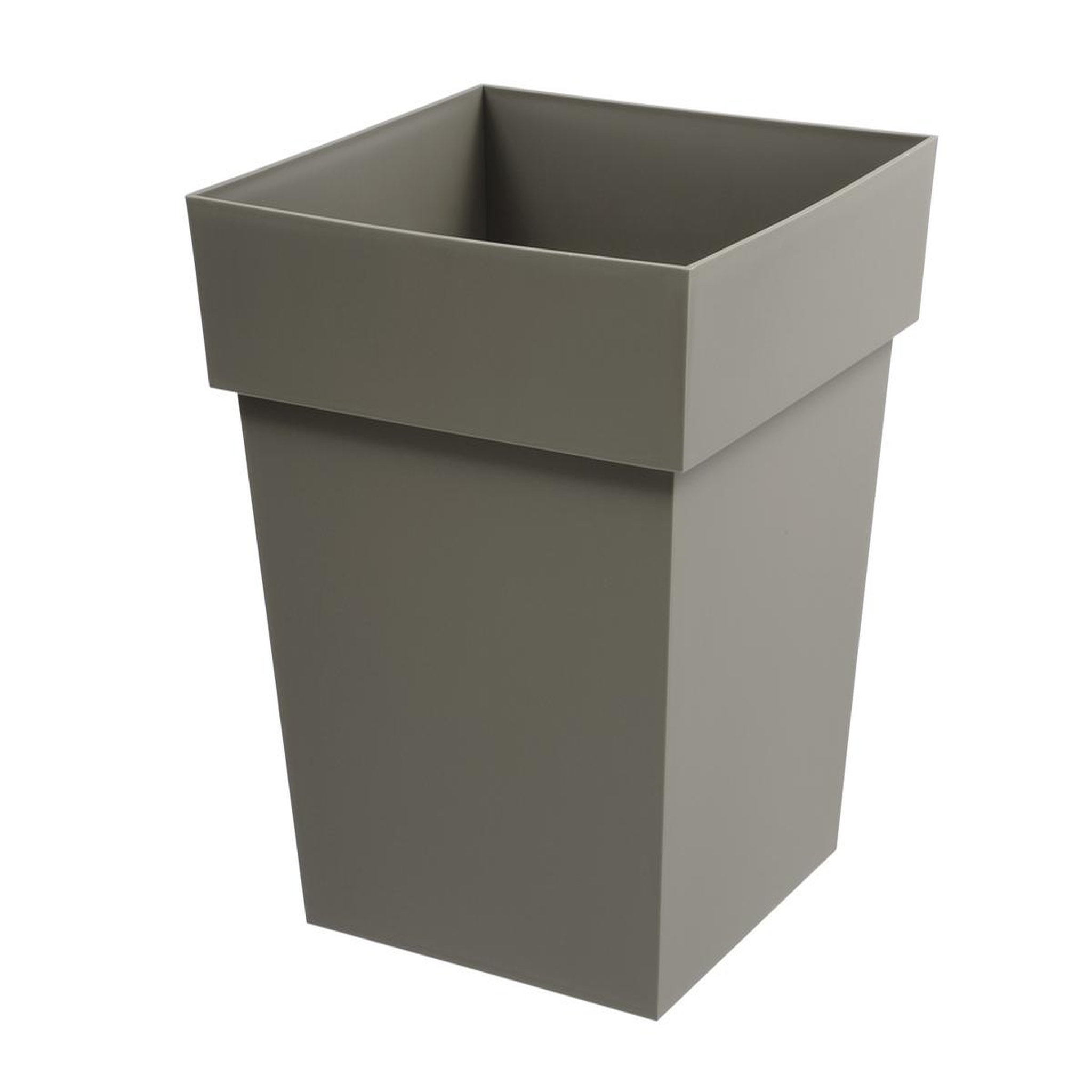 Eda Pot de fleur carré toscane 39 x h.39 cm - taupe - eda
