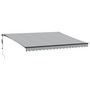 Voir la diapositive 2 : VIDAXL Auvent retractable automatique anthracite et blanc 450x350 cm