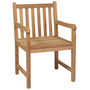 Voir la diapositive 2 : VIDAXL Chaises de jardin lot de 8 avec coussins bordeaux Bois de teck