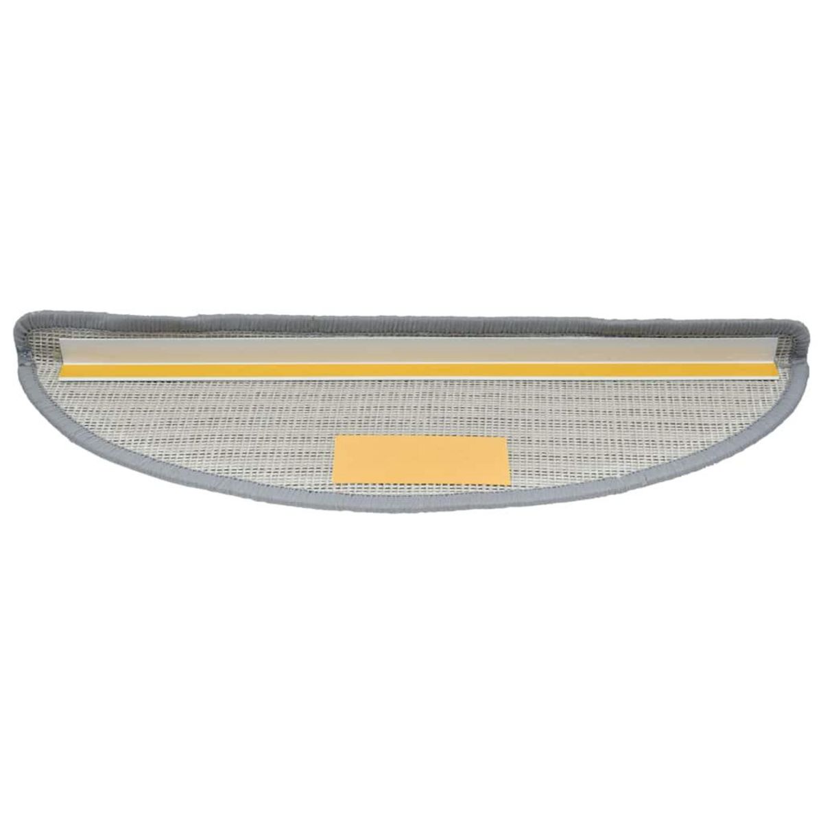 VIDAXL Tapis d'escalier 30 pcs gris 56x17x3 cm