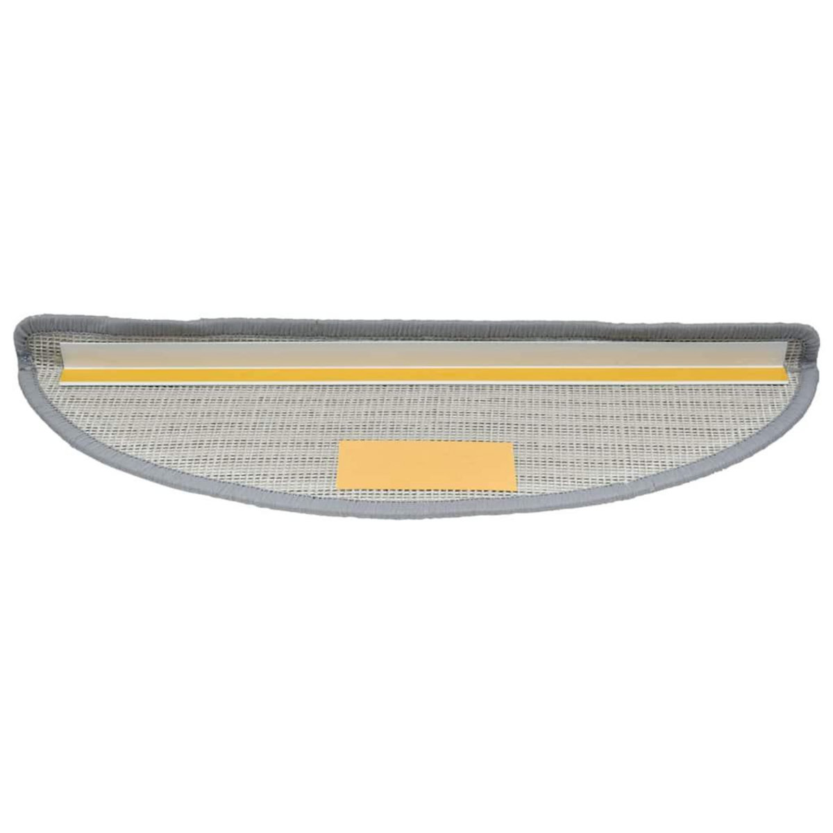 VIDAXL Tapis d'escalier 30 pcs gris 56x17x3 cm