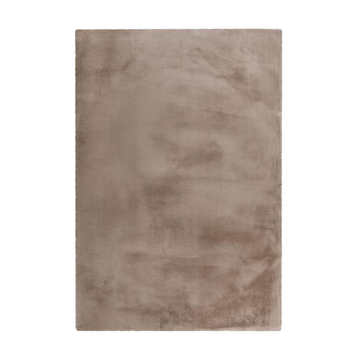 Paris Prix Tapis Uni Doux à Poils Longs  Rabbit  Taupe