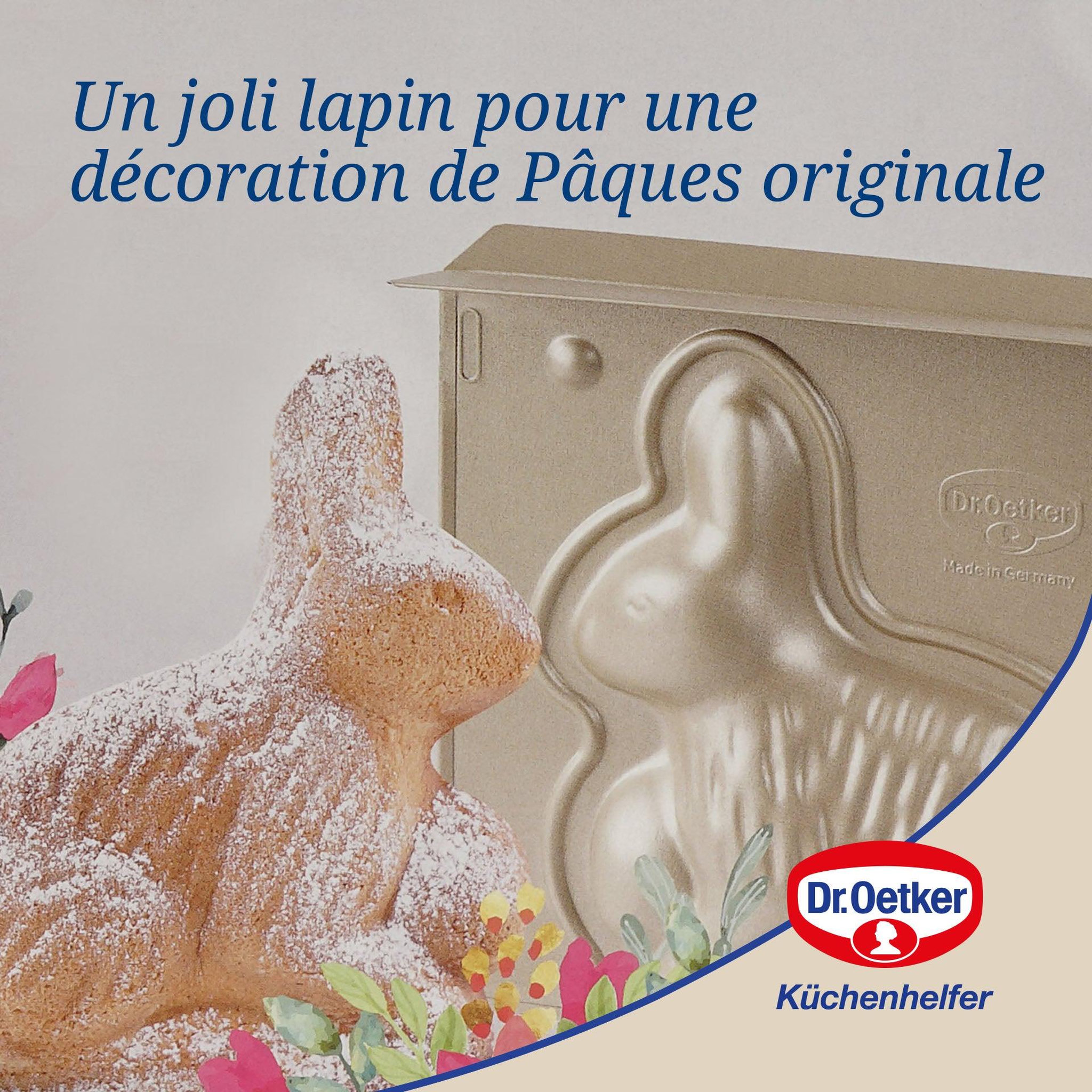 Voir la diapositive 5 : DR.OETKER Moule à gâteaux 3d en forme de lapin de pâques 600 ml dr.oetker