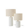 Voir la diapositive 4 : Paris Prix Lampe à Poser en Céramique  Felicia  28cm Blanc