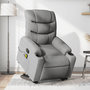 Voir la diapositive 1 : VIDAXL Fauteuil de massage inclinable Gris clair Tissu