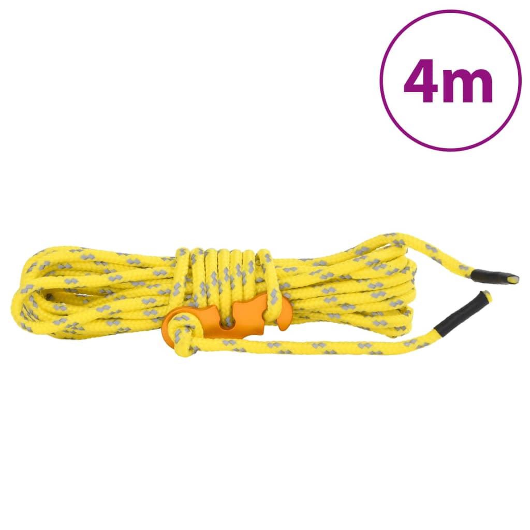 Voir la diapositive 6 : VIDAXL Cordes de haubanage avec cles reflechissantes 8 pcs 4 m 4 mm