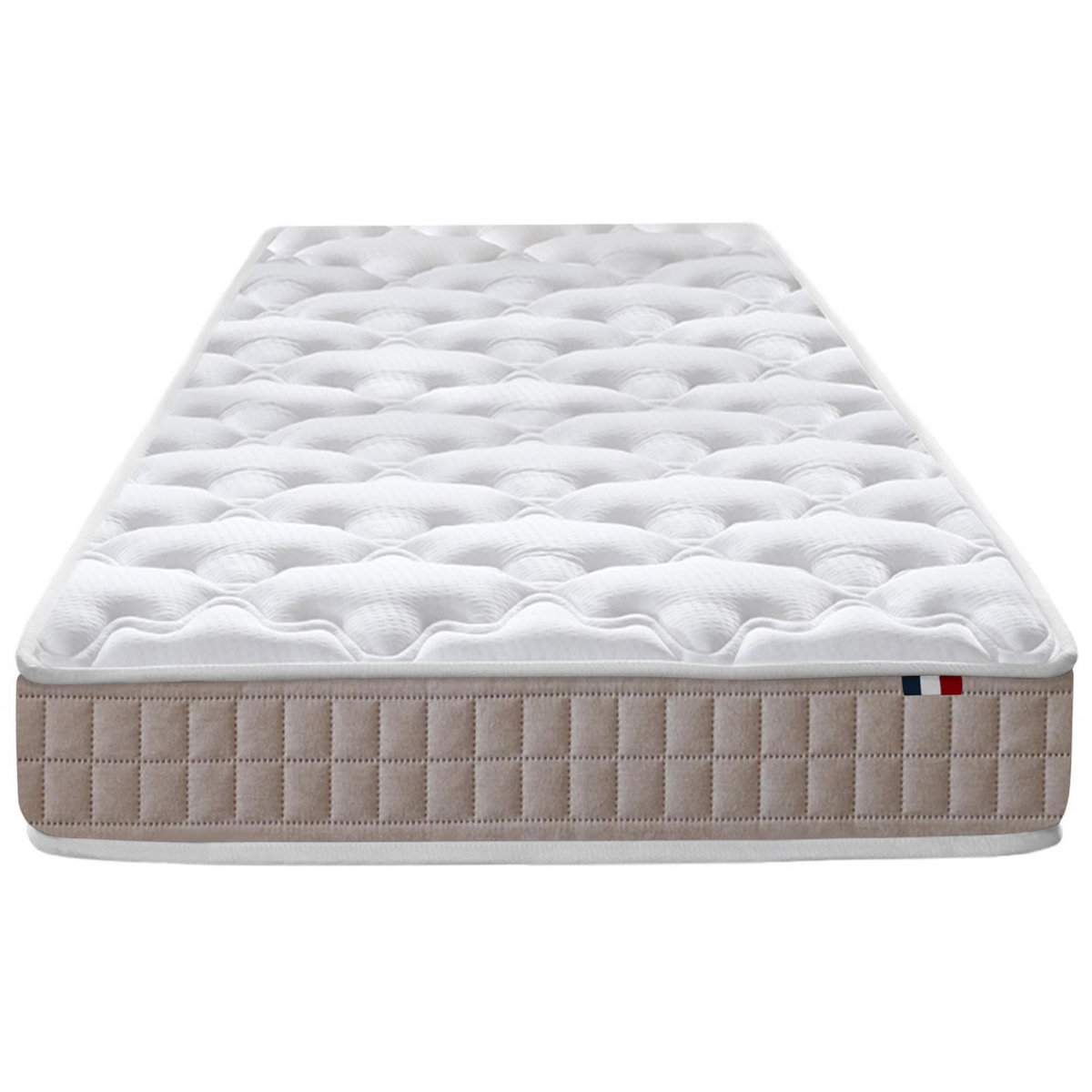 IDLITERIE Matelas latex 3 zones PURE - soutien ferme, Made in France