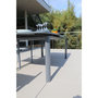 Voir la diapositive 4 : Table de jardin extensible 180/240x100 avec plateau verre texturé FIGUE