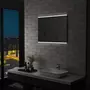 VIDAXL Miroir mural a LED de salle de bain et capteur tactile 80x60 cm