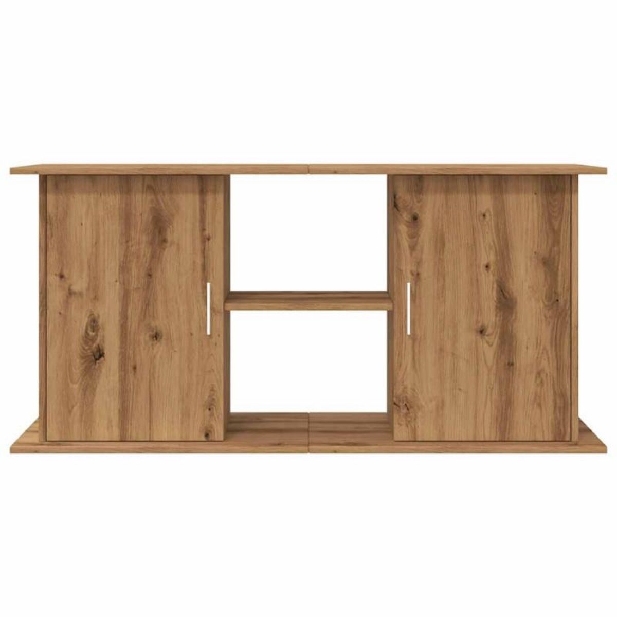 VIDAXL Support d aquarium chêne artisanal 121x41x58 cm bois ingénierie