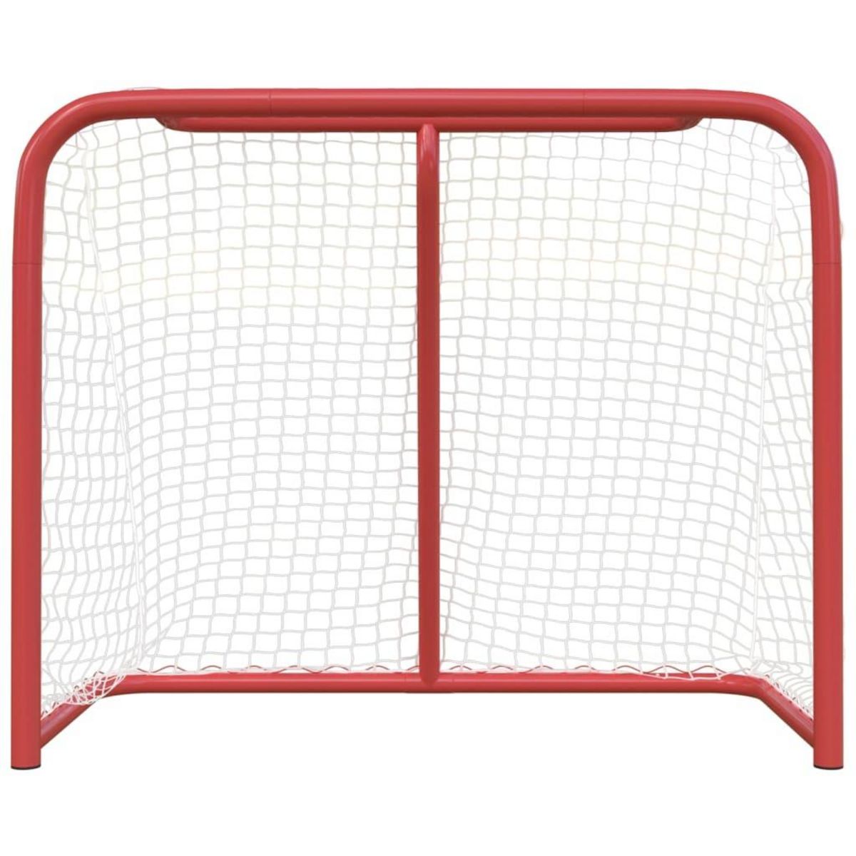 VIDAXL But de hockey rouge et blanc 183x71x122 cm polyester