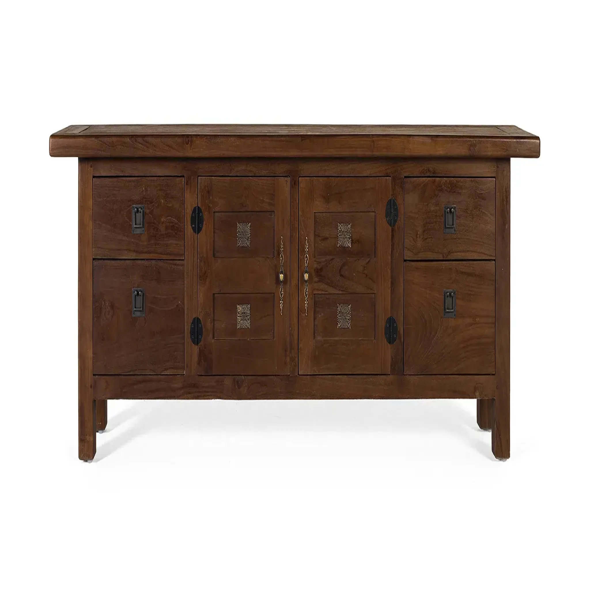 GINER Y COLOMER SL Meuble tv en bois de teck 180 cm style colonial contemporain
