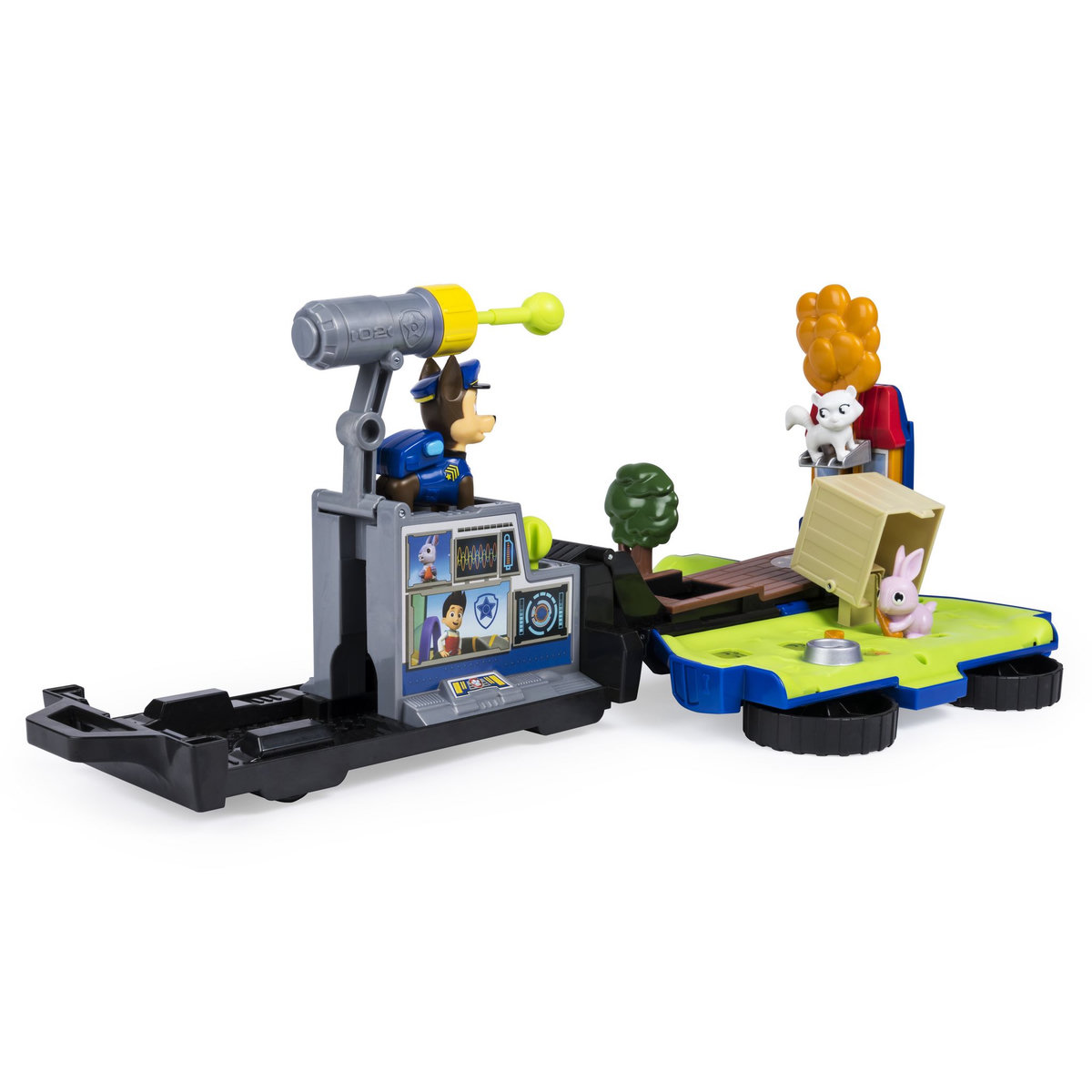 SPIN MASTER Véhicule transformable Ride'N Rescue + figurine Chase - Pat Patrouille