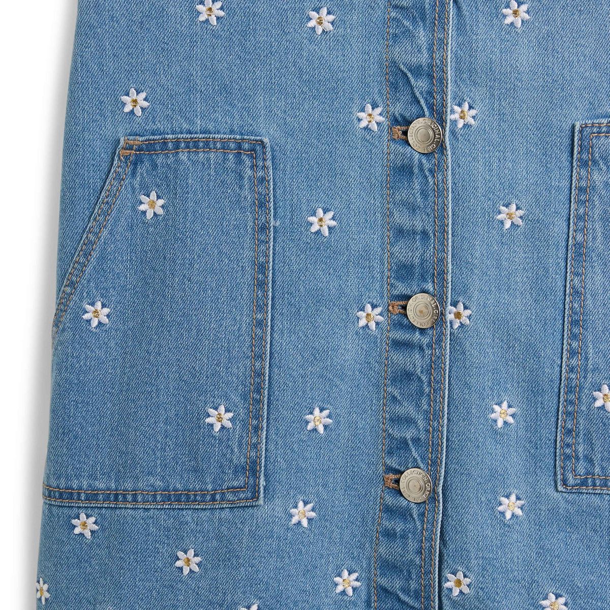 INEXTENSO Robe salopette denim fille