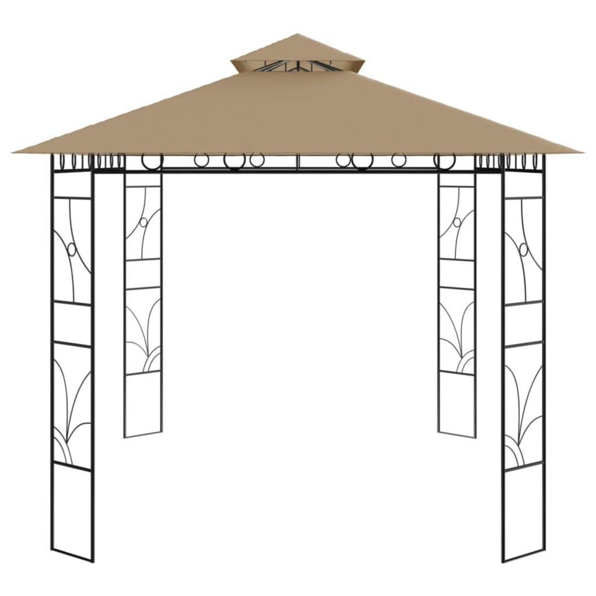 VIDAXL Belvedere 4x3x2,7 m Taupe 160 g/m^2