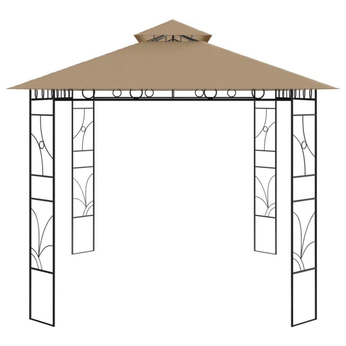VIDAXL Belvedere 4x3x2,7 m Taupe 160 g/m^2
