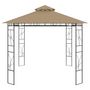 Voir la diapositive 3 : VIDAXL Belvedere 4x3x2,7 m Taupe 160 g/m^2