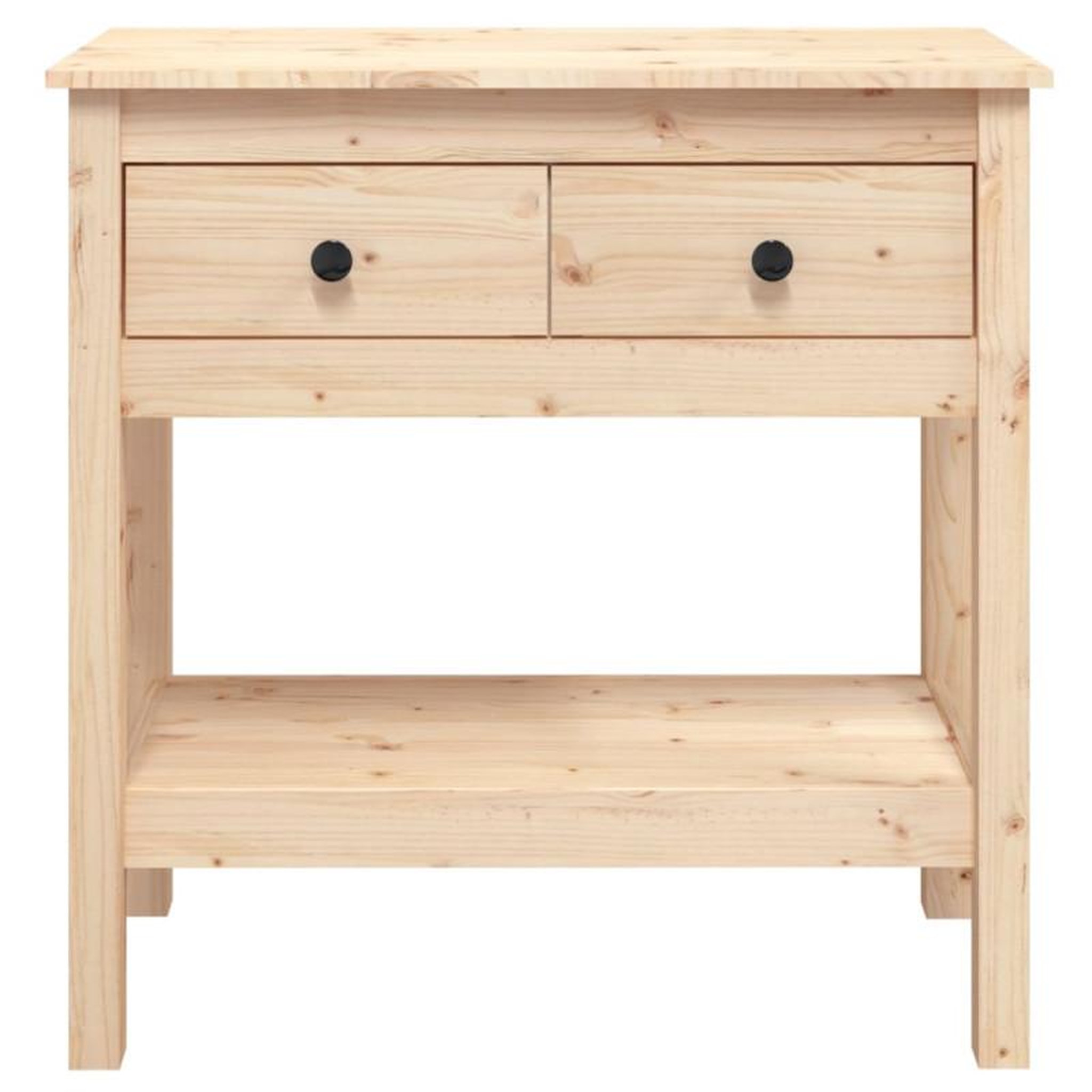 Voir la diapositive 6 : VIDAXL Table console 75x35x75 cm Bois massif de pin