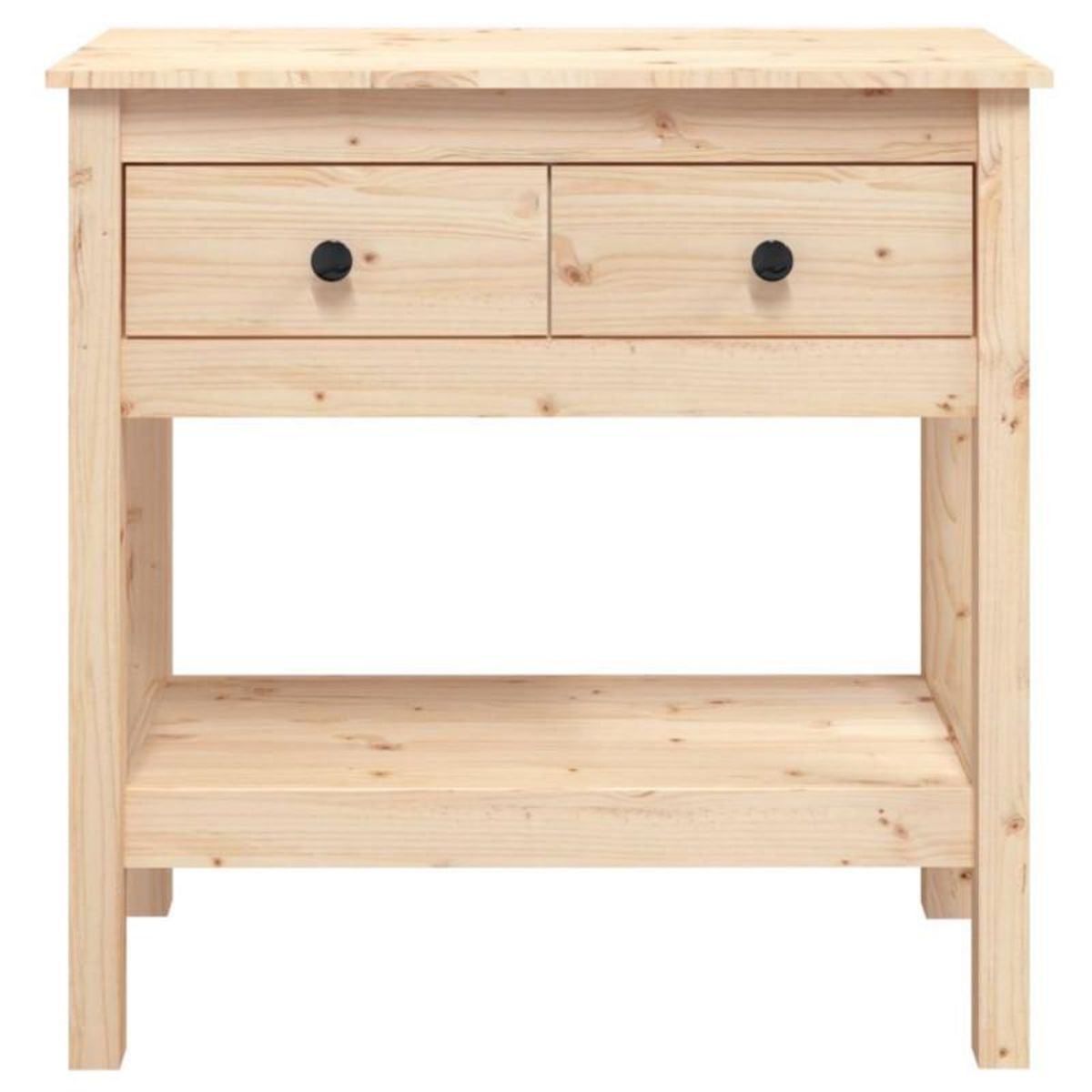 VIDAXL Table console 75x35x75 cm Bois massif de pin
