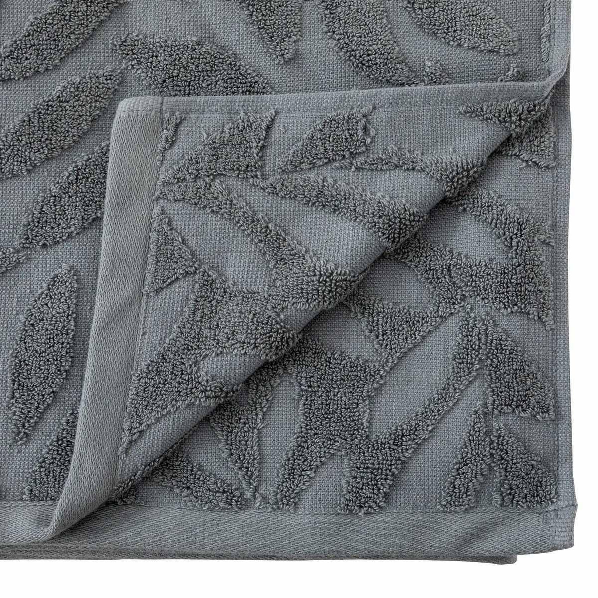 Voir la diapositive 2 : ATMOSPHERA Serviette de toilette  tencel  50x90cm gris foncé