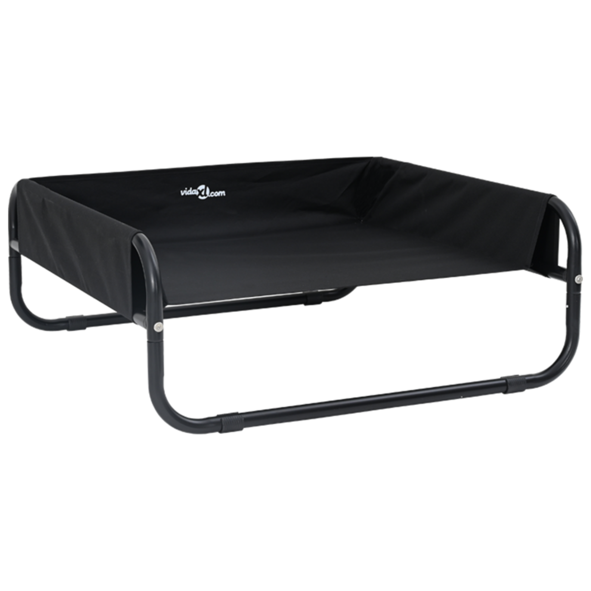 VIDAXL lit pour chien surélevé Noir Tissu Oxford et Acier