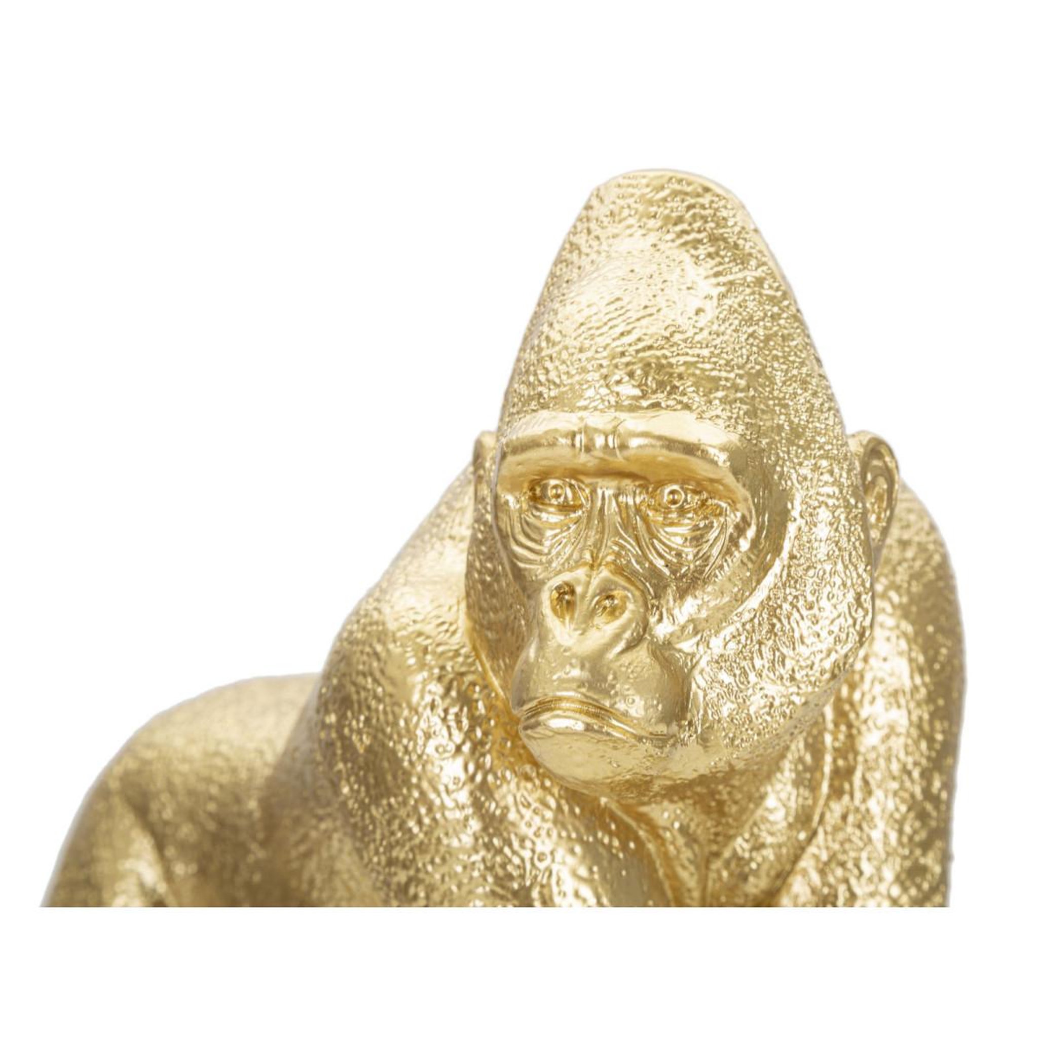 Voir la diapositive 3 : Paris Prix Statuette design en résine  gorille  24cm or