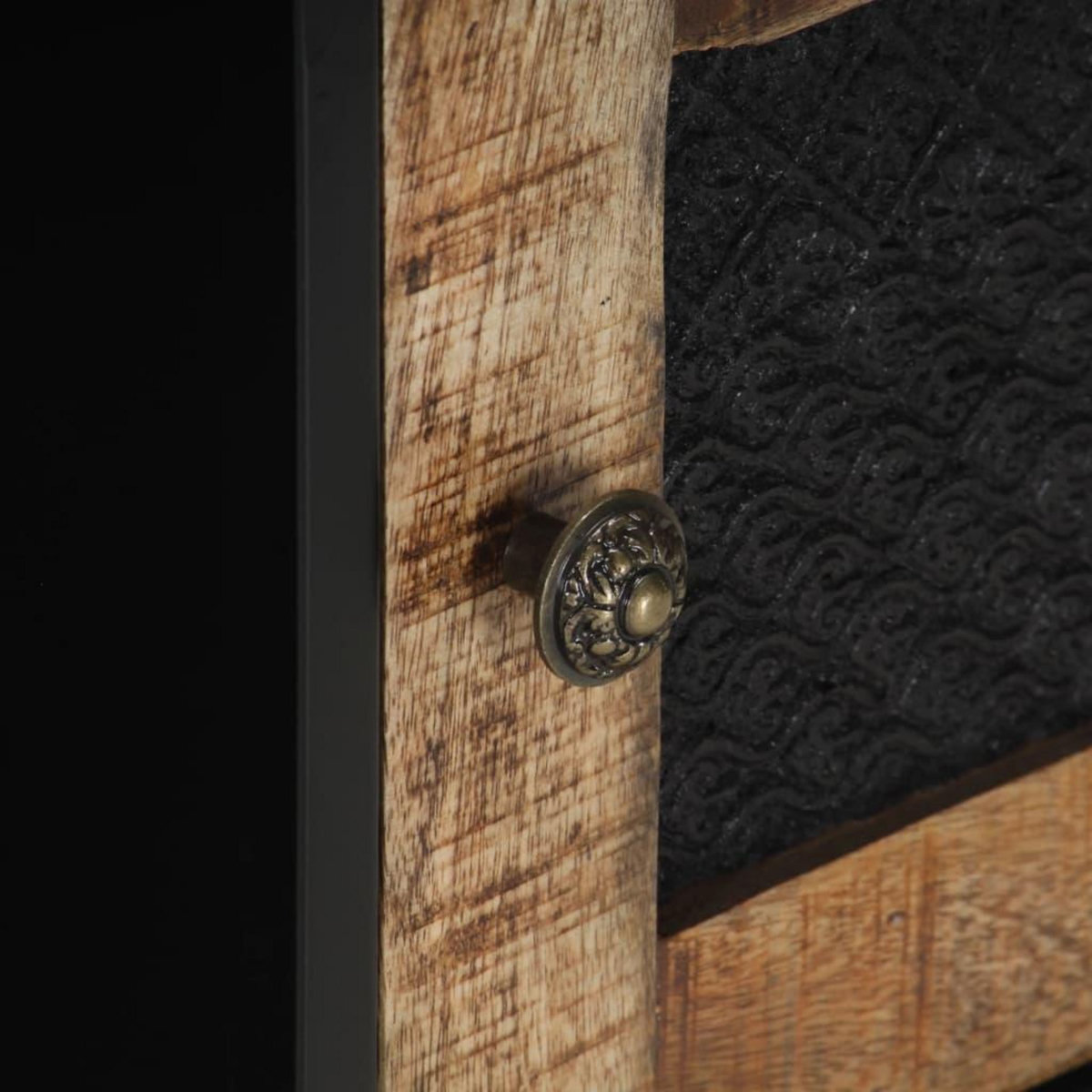 VIDAXL Table basse 90x50x35 cm Bois de manguier brut