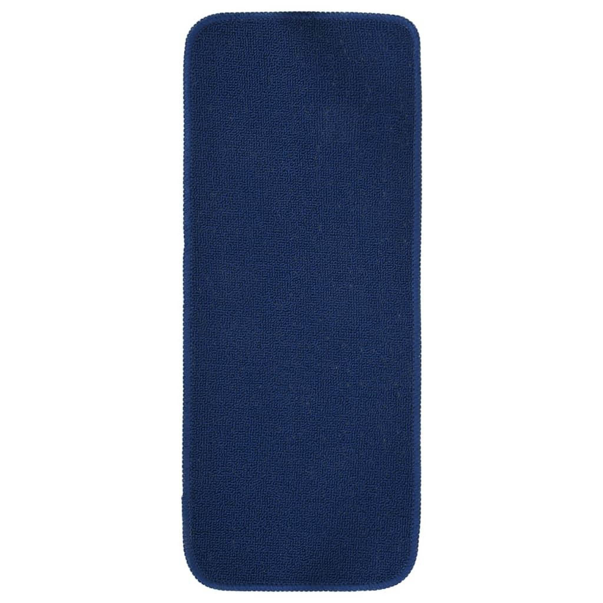 Voir la diapositive 2 : VIDAXL Tapis d'escalier 15 pcs 60x25 cm Bleu marine Rectangulaire