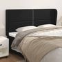 Voir la diapositive 1 : VIDAXL Tete de lit avec oreilles Noir 163x23x118/128 cm Similicuir