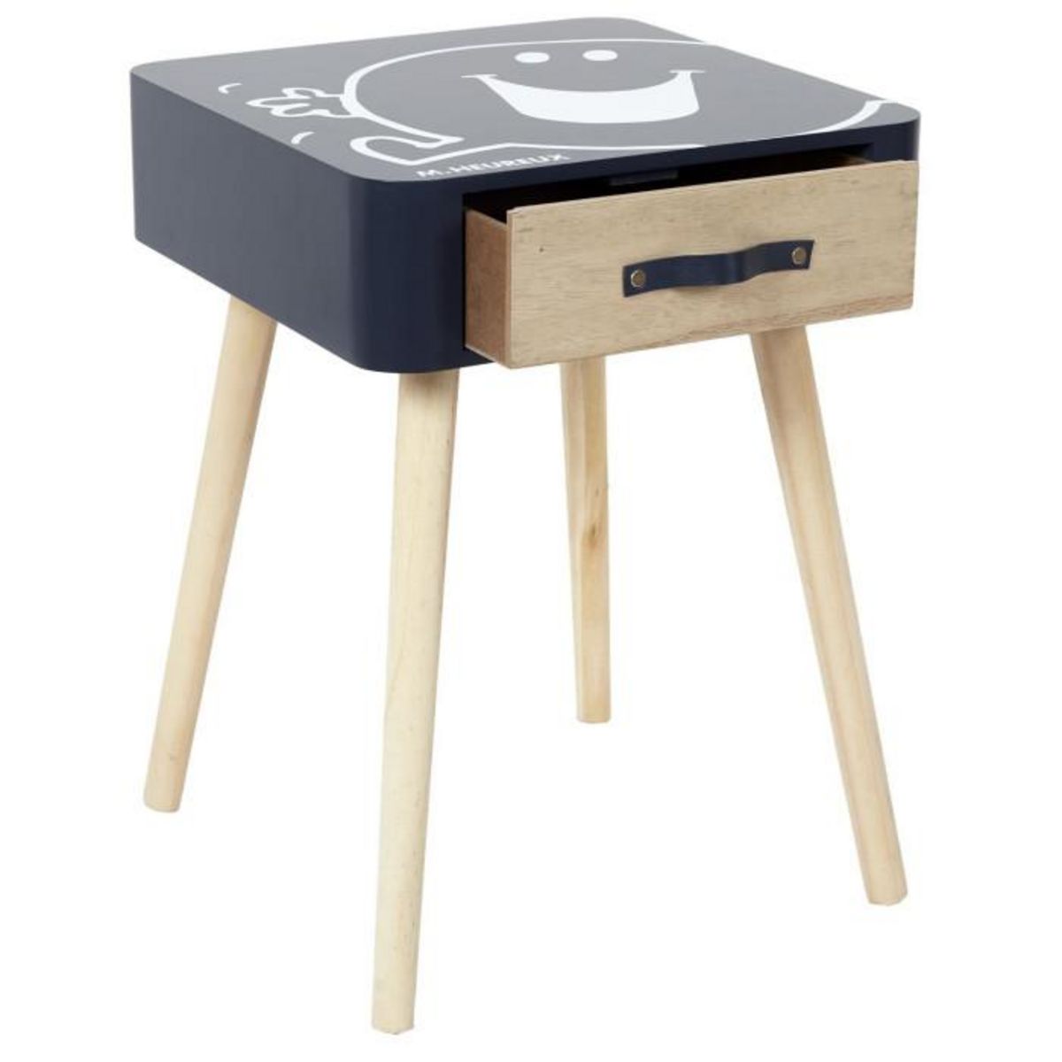 Paris Prix Table de Chevet  Monsieur Heureux  48cm Bleu