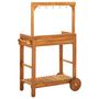 Voir la diapositive 5 : VIDAXL Chariot de cuisine de jardin Bois d'acacia 92x43,5x141,5 cm