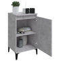 Voir la diapositive 4 : VIDAXL Tables de chevet 2 pcs gris beton 40x35x70 cm bois d'ingenierie