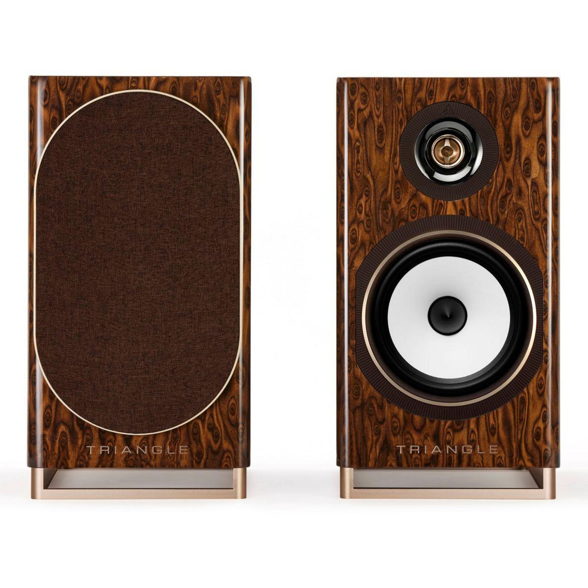 Triangle Enceinte bibliothèque active Capella Nébuleuse Brune