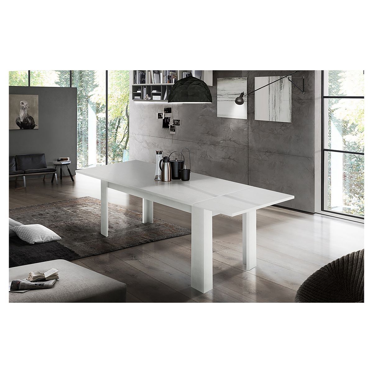 Table de séjour salle à manger extensible L160-210cm OSTUNI