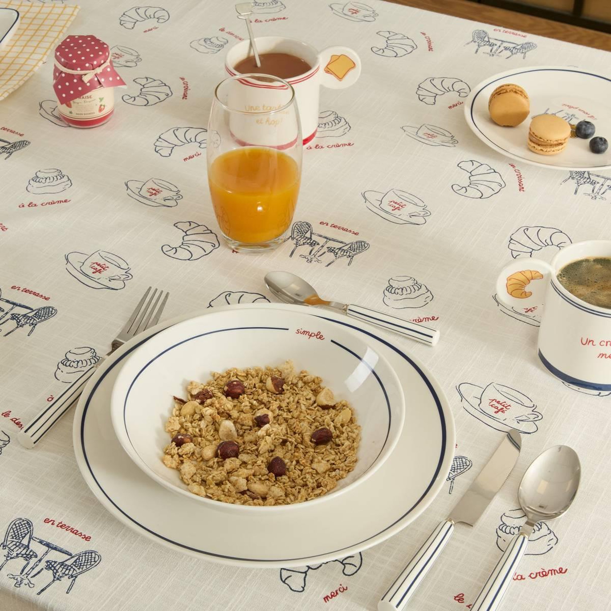Voir la diapositive 4 : SECRET DE GOURMET Lot de 6 Assiettes Creuses  Fra  20cm Bleu