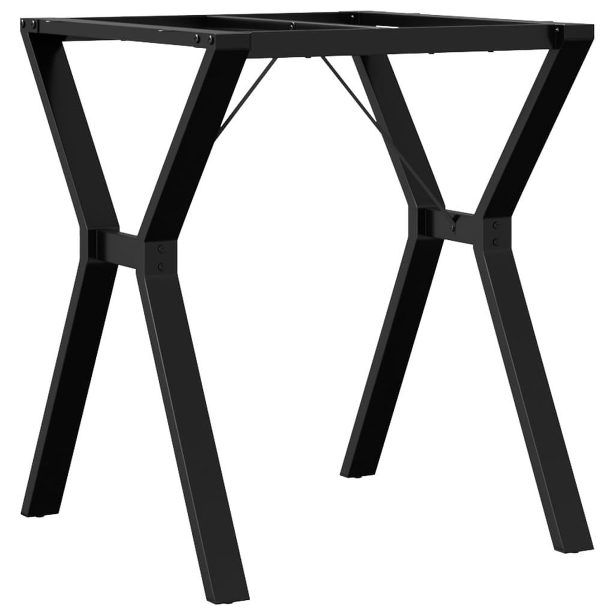 Voir la diapositive 2 : VIDAXL Pieds de table a manger cadre en Y 60x60x73 cm acier
