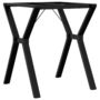 Voir la diapositive 2 : VIDAXL Pieds de table a manger cadre en Y 60x60x73 cm acier