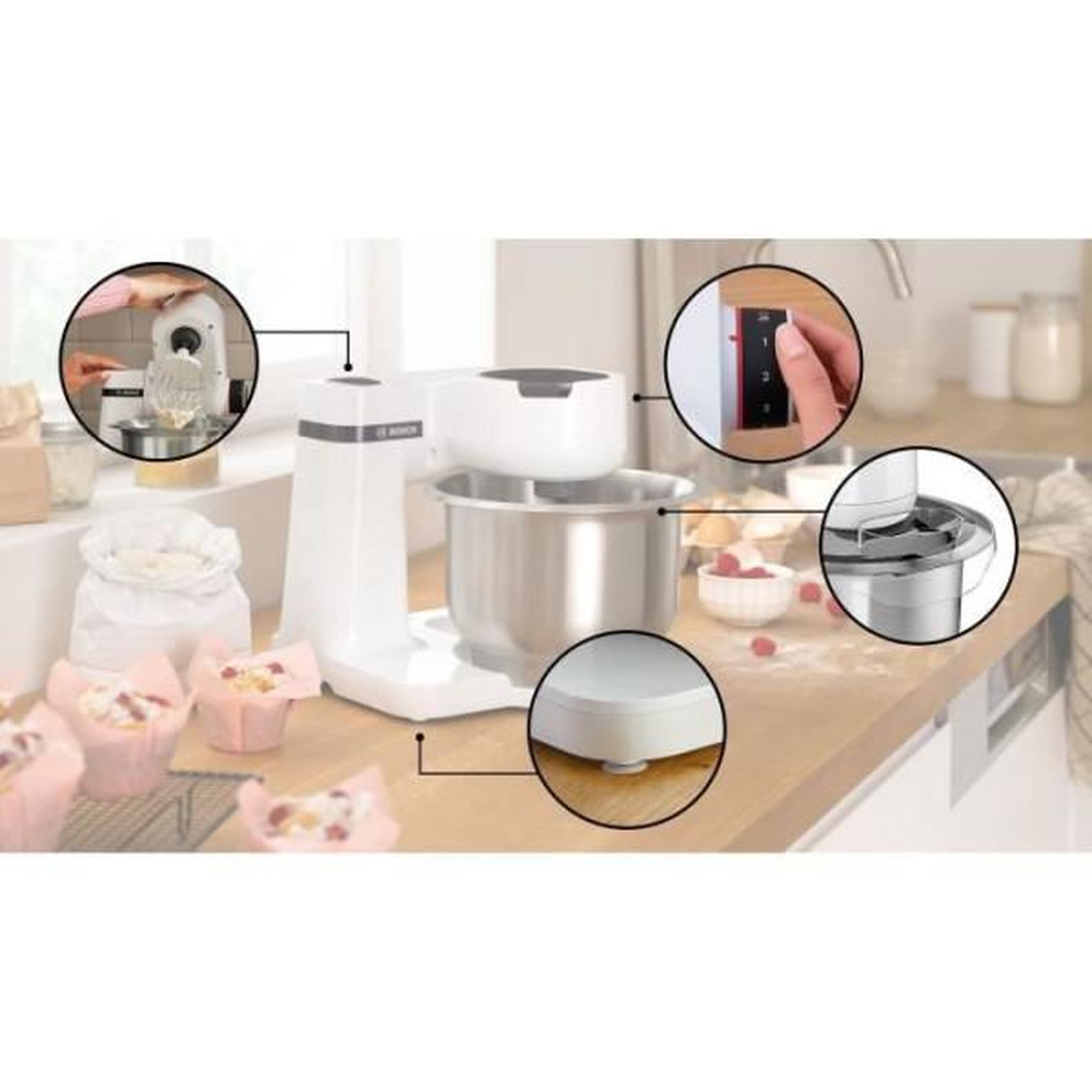 Voir la diapositive 2 : BOSCH Robot pâtissier Bosch MUMS2EW00E Série 2