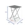 Voir la diapositive 4 : HESPERIDE Table d'appoint carrée pliante Greensboro Café - 40 x 40 cm - Hespéride