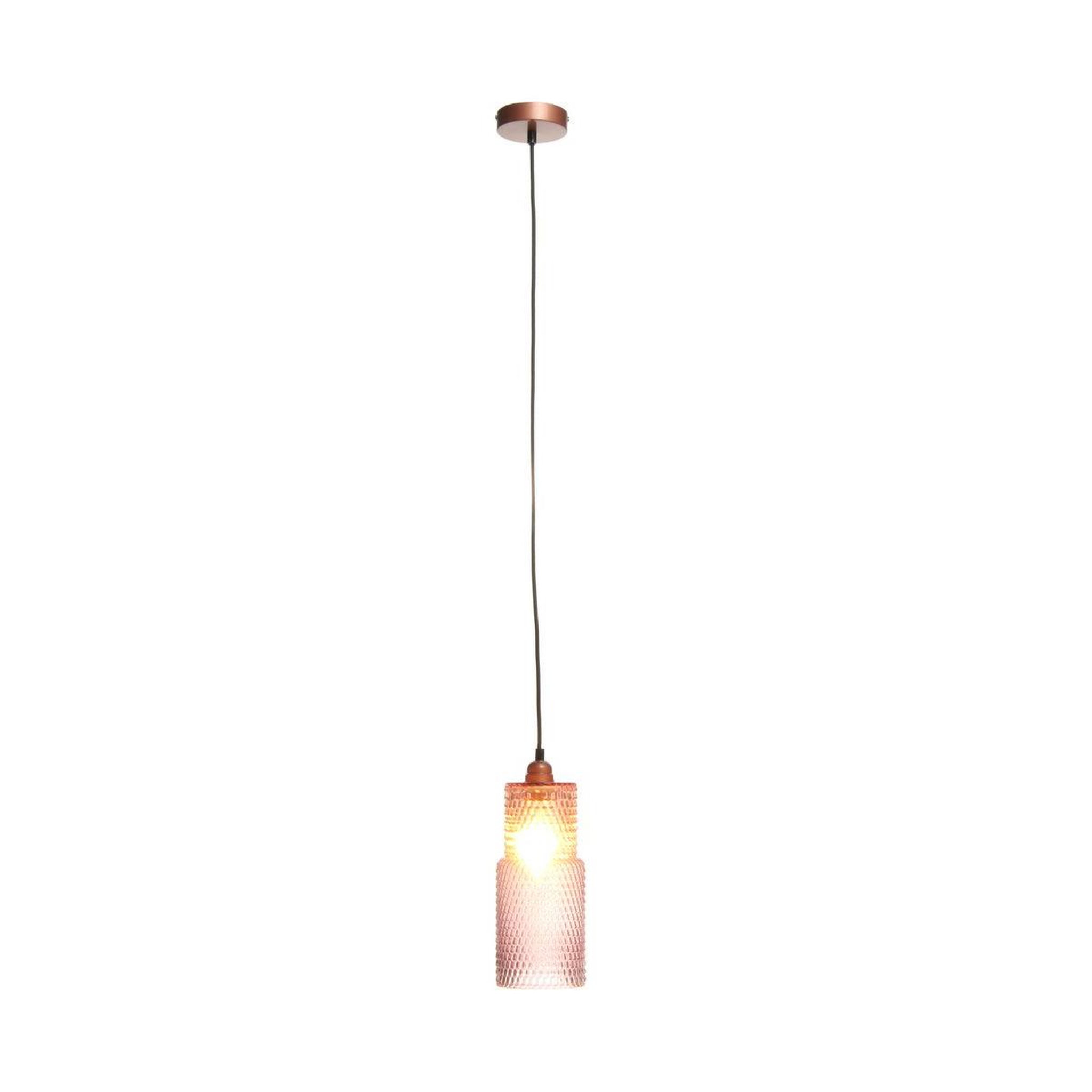 Voir la diapositive 4 : Paris Prix Lampe suspension en verre  rosi  35cm violet